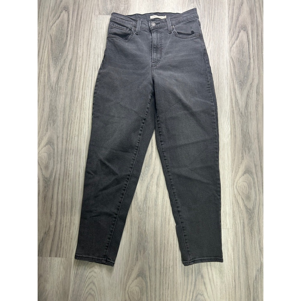 Levi's Women's High Waisted Mom Jeans Charcoal Gray Size 27